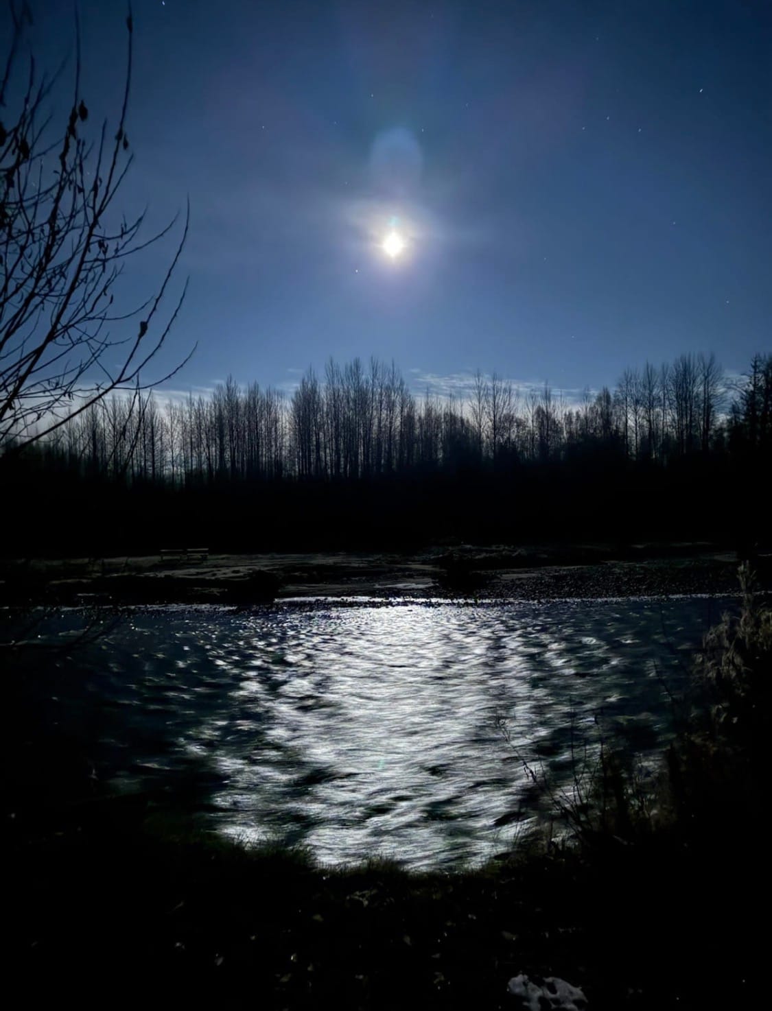 Moonlit river